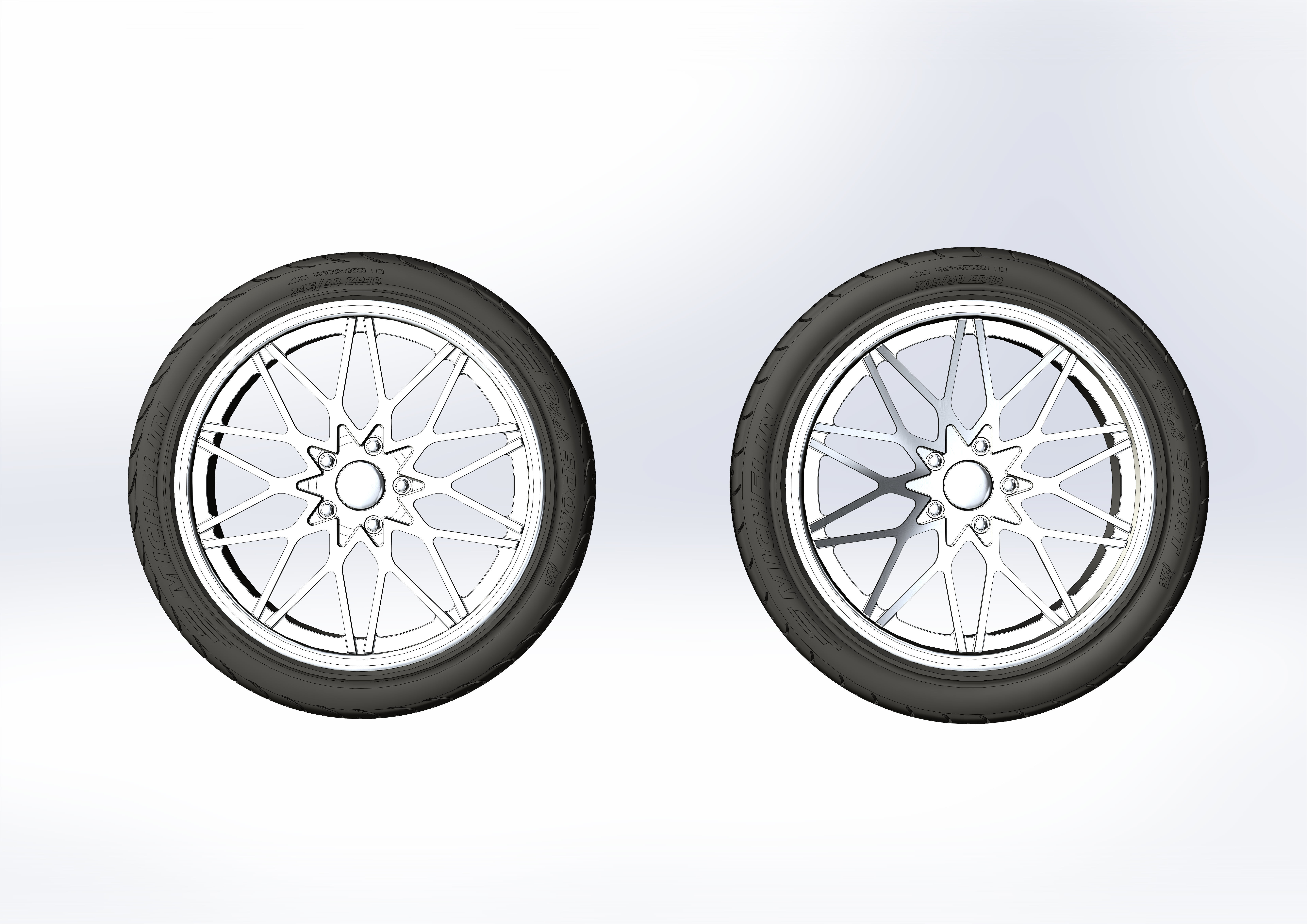 Custom wheels Foose Phoenix for your scale model 3D print model_7