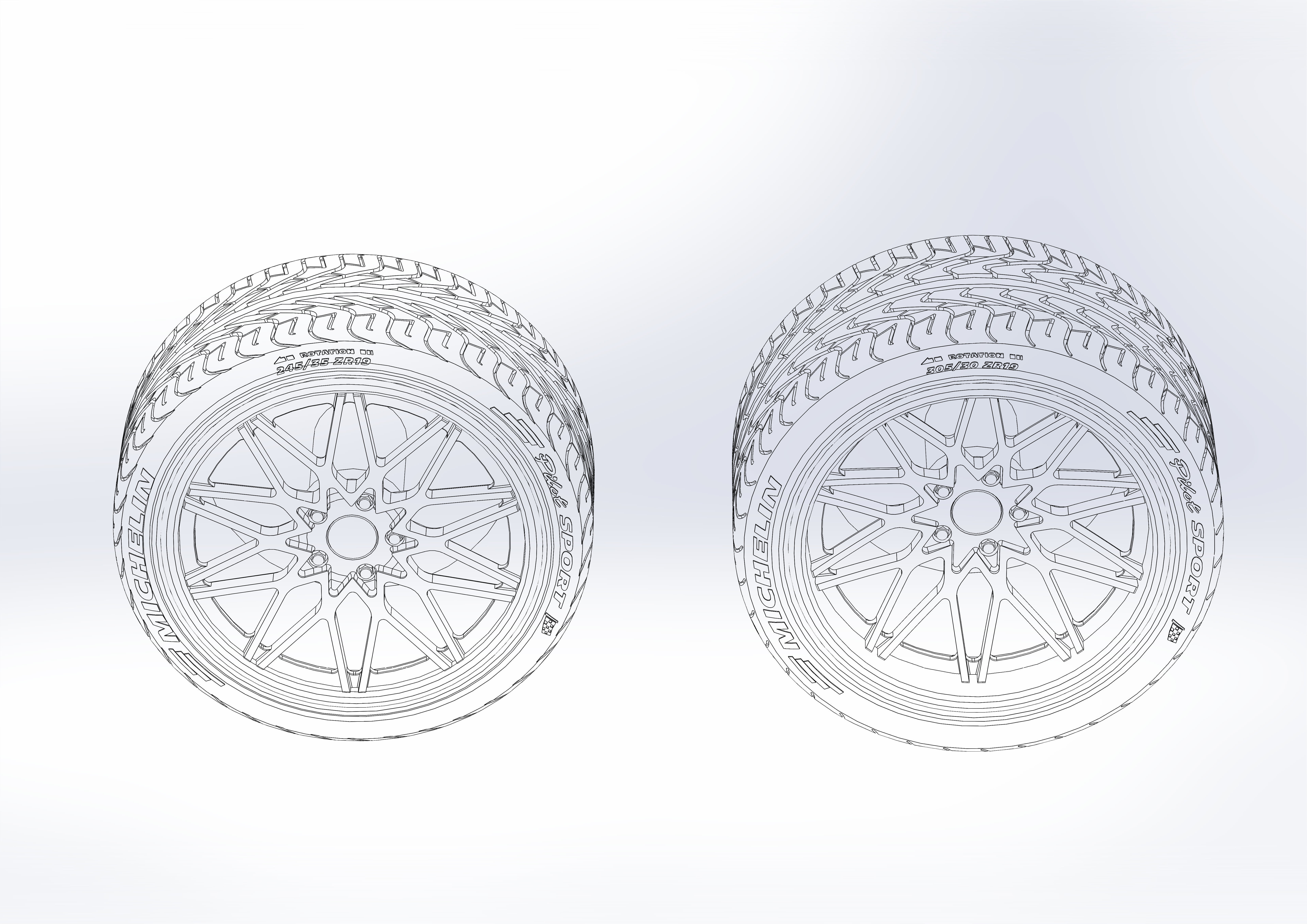 Custom wheels Foose Phoenix for your scale model 3D print model_9