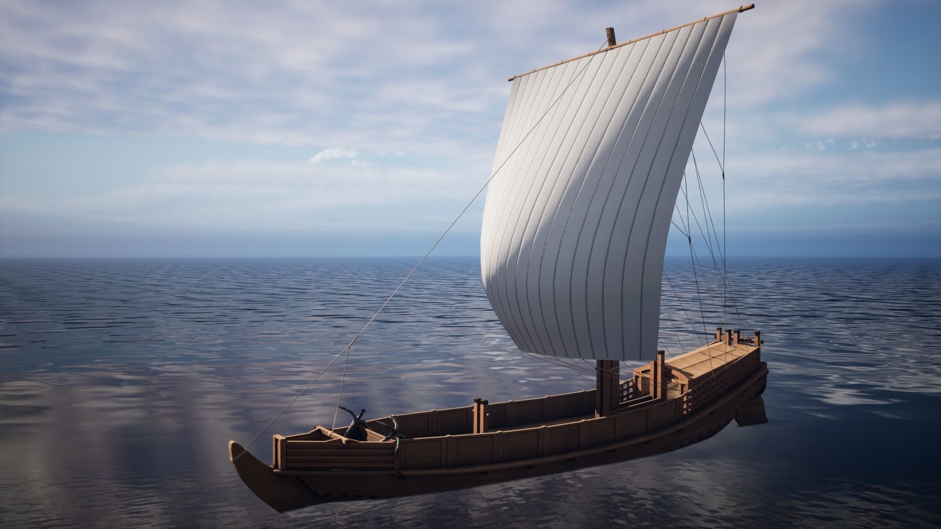 Godairikisen Japanese Ship Low-poly 3D model_31