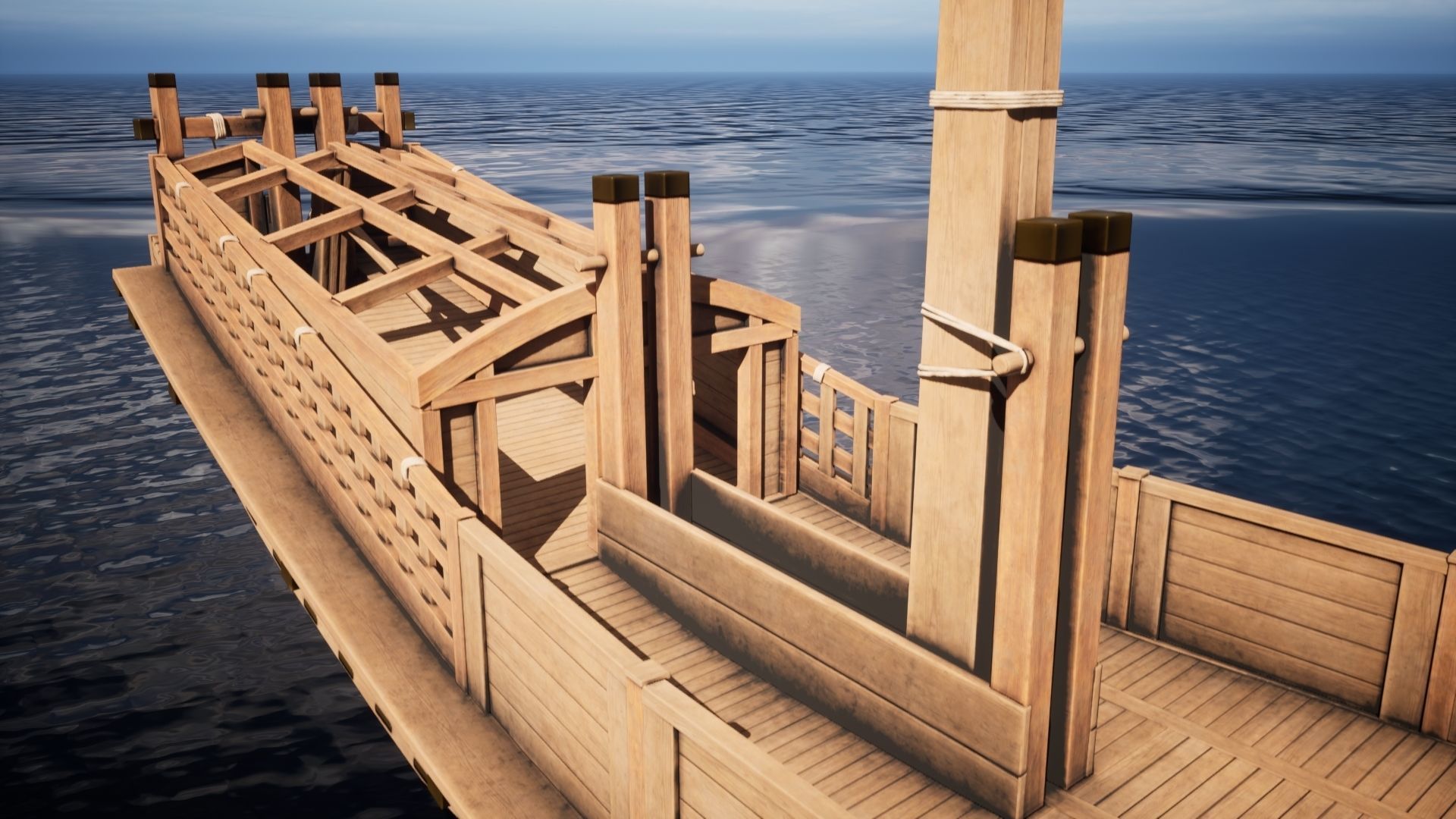 Godairikisen Japanese Ship Low-poly 3D model_34