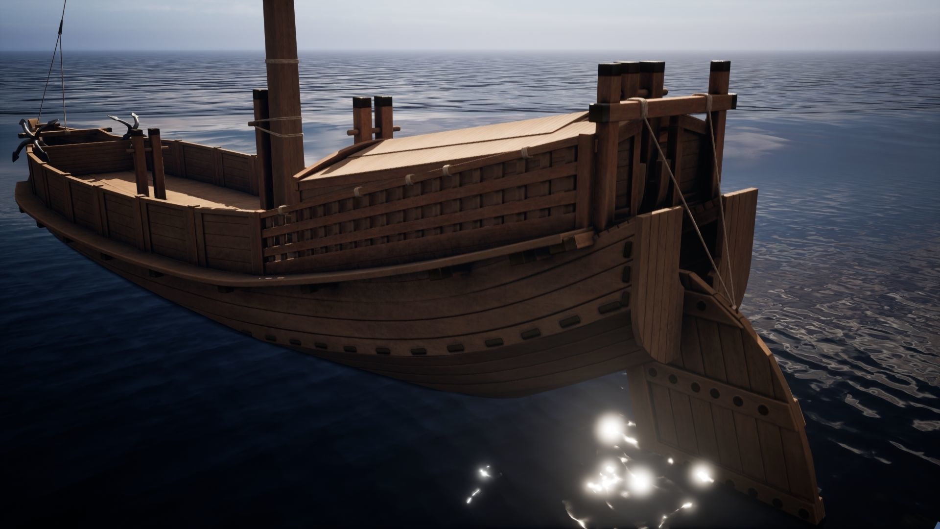 Godairikisen Japanese Ship Low-poly 3D model_33