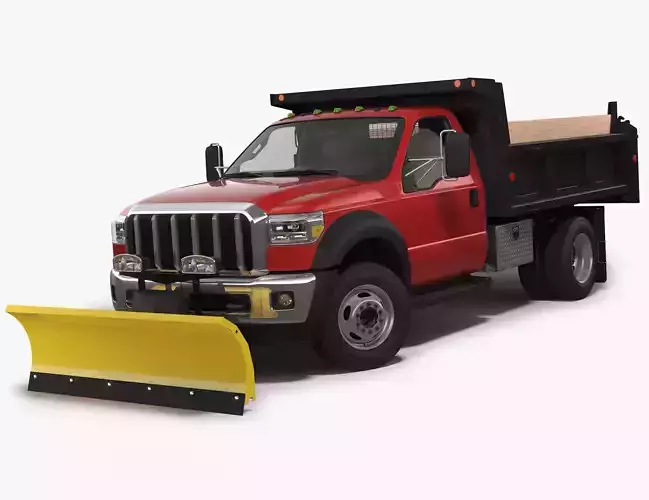 Snow Plow Truck 3D model