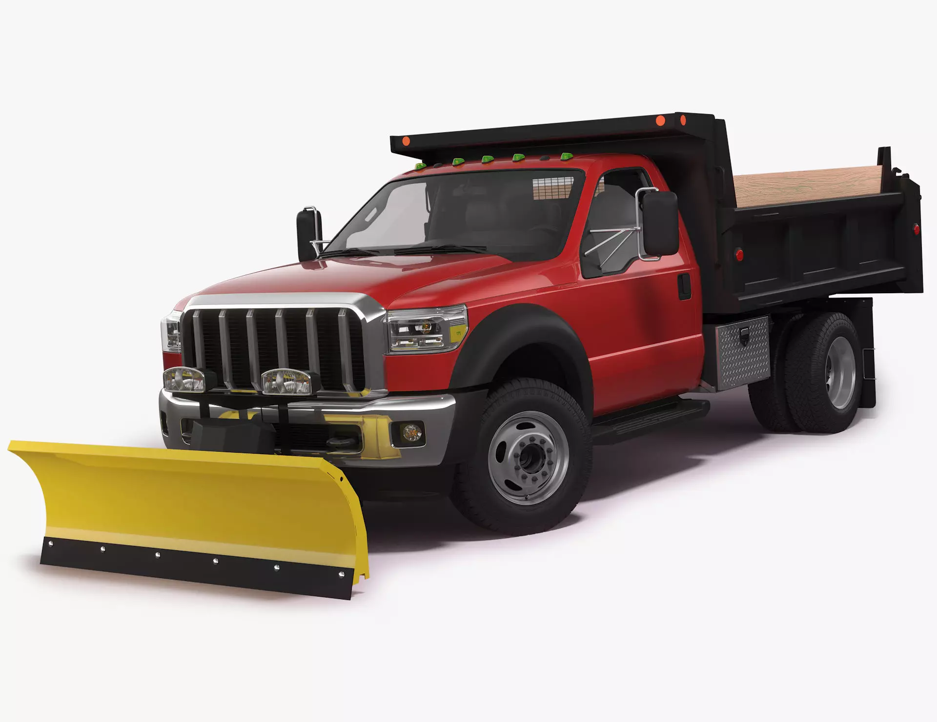 Snow Plow Truck 3D model_0