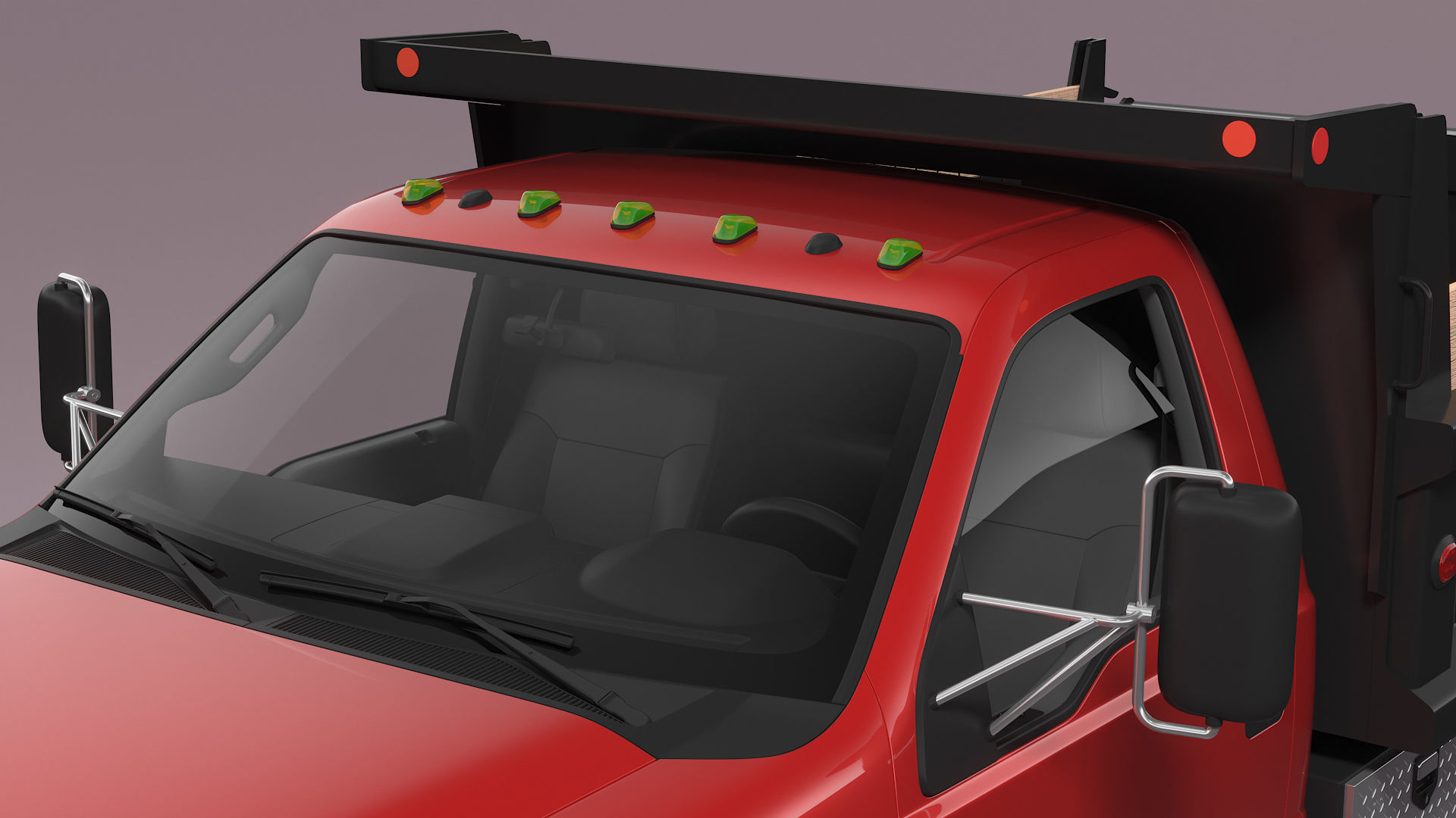 Snow Plow Truck 3D model_7