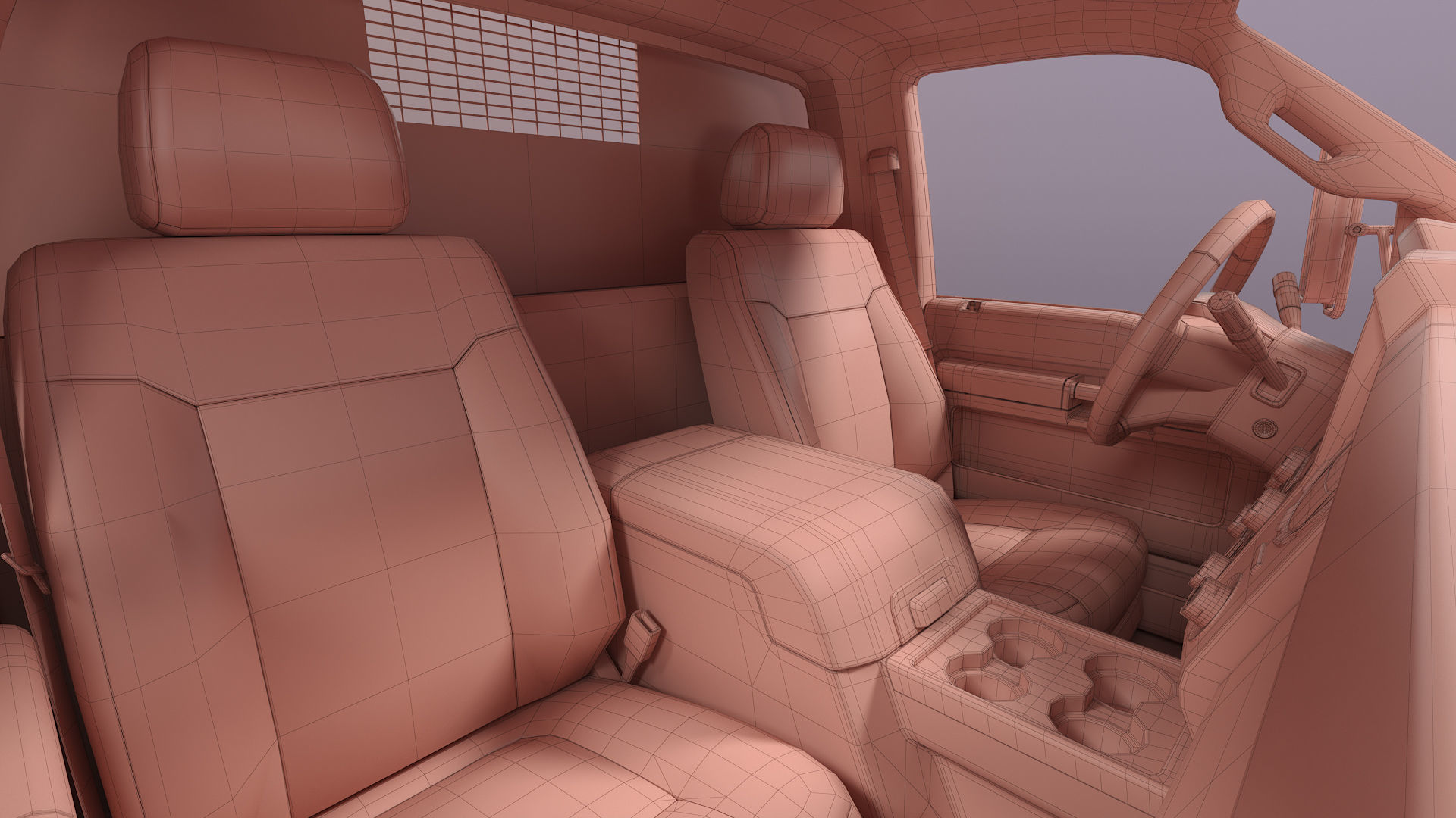 Snow Plow Truck 3D model_26