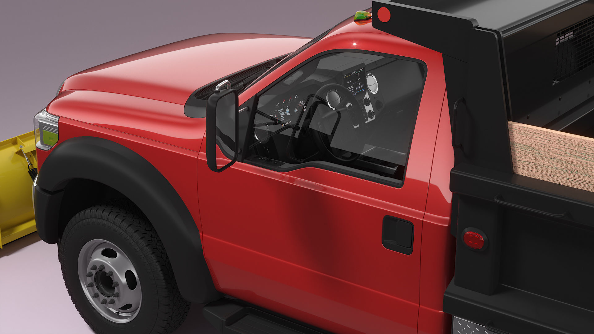 Snow Plow Truck 3D model_20