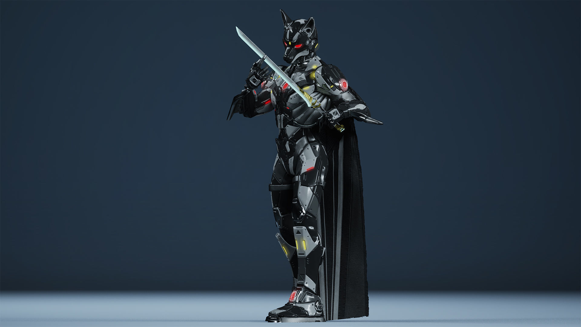 Sci-Fi Soldiers pack Low-poly 3D model_18