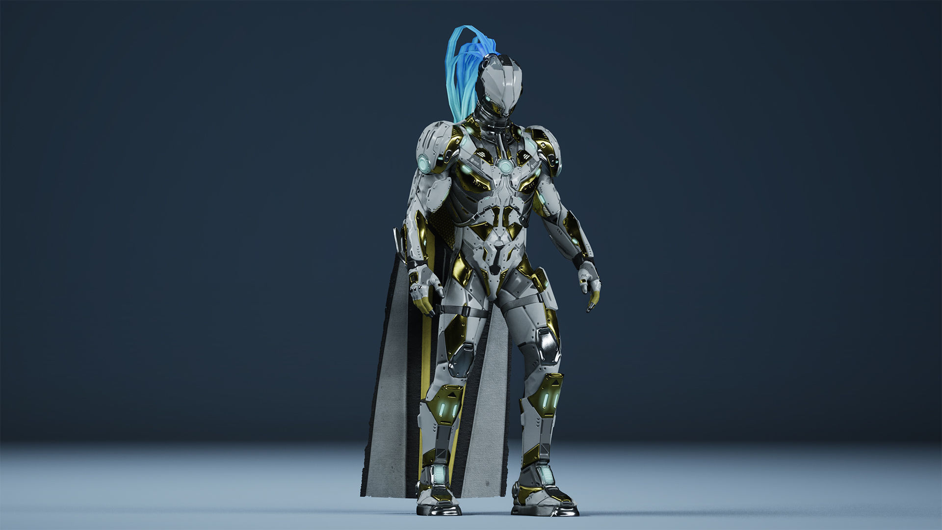 Sci-Fi Soldiers pack Low-poly 3D model_7