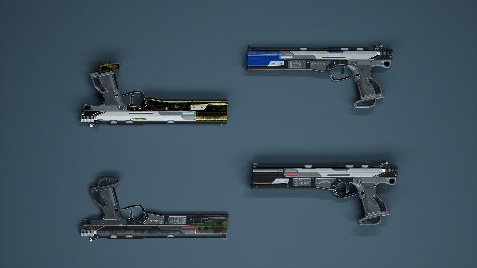 Sci-Fi Soldiers pack Low-poly 3D model_21