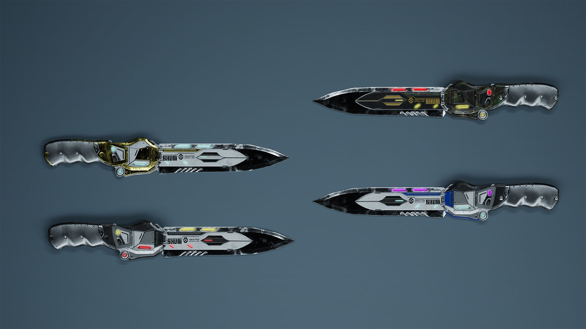 Sci-Fi Soldiers pack Low-poly 3D model_19