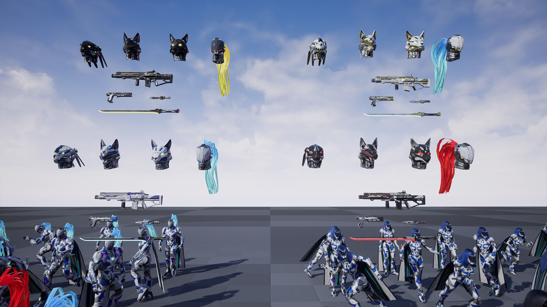 Sci-Fi Soldiers pack Low-poly 3D model_25