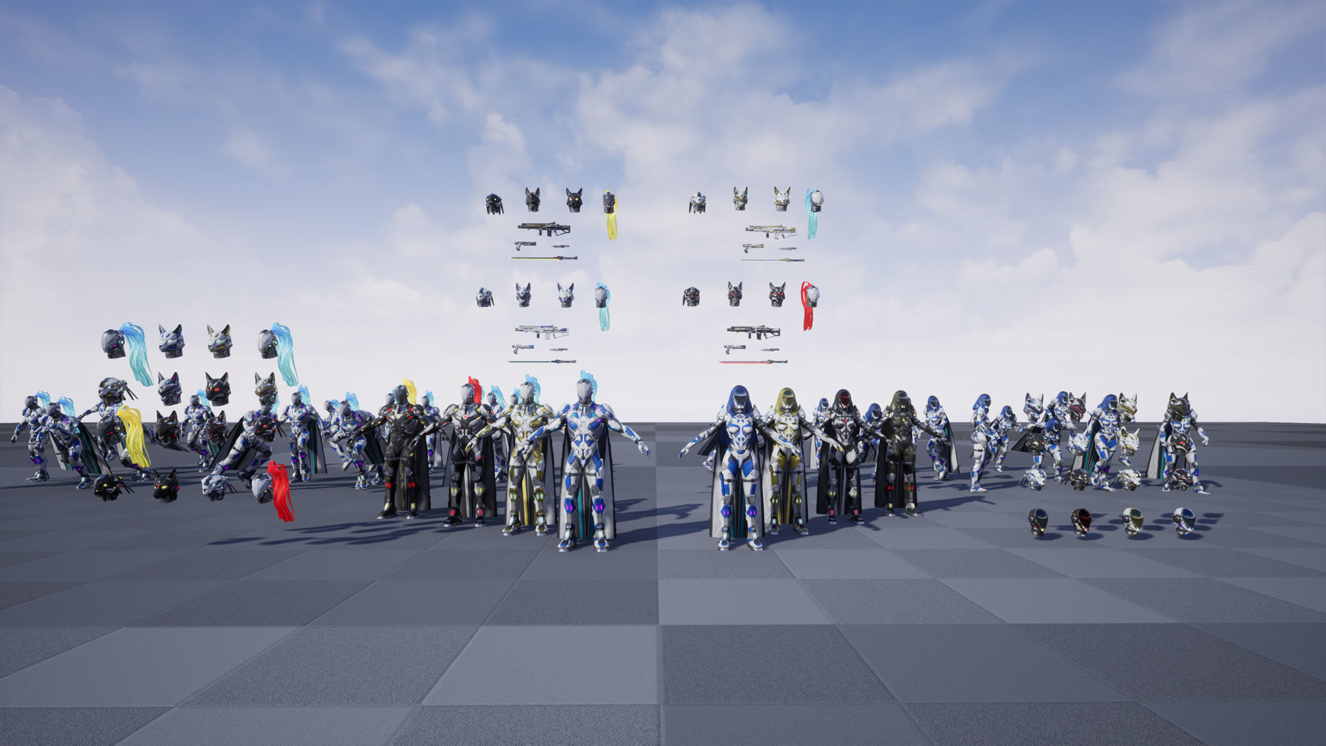 Sci-Fi Soldiers pack Low-poly 3D model_24