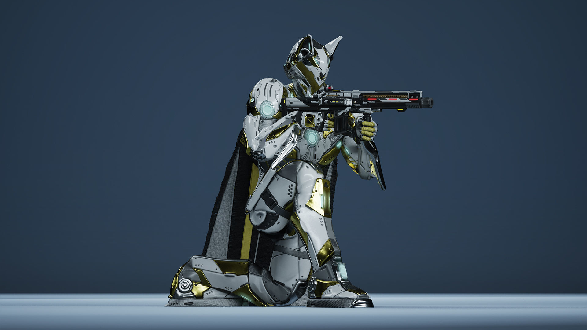 Sci-Fi Soldiers pack Low-poly 3D model_17