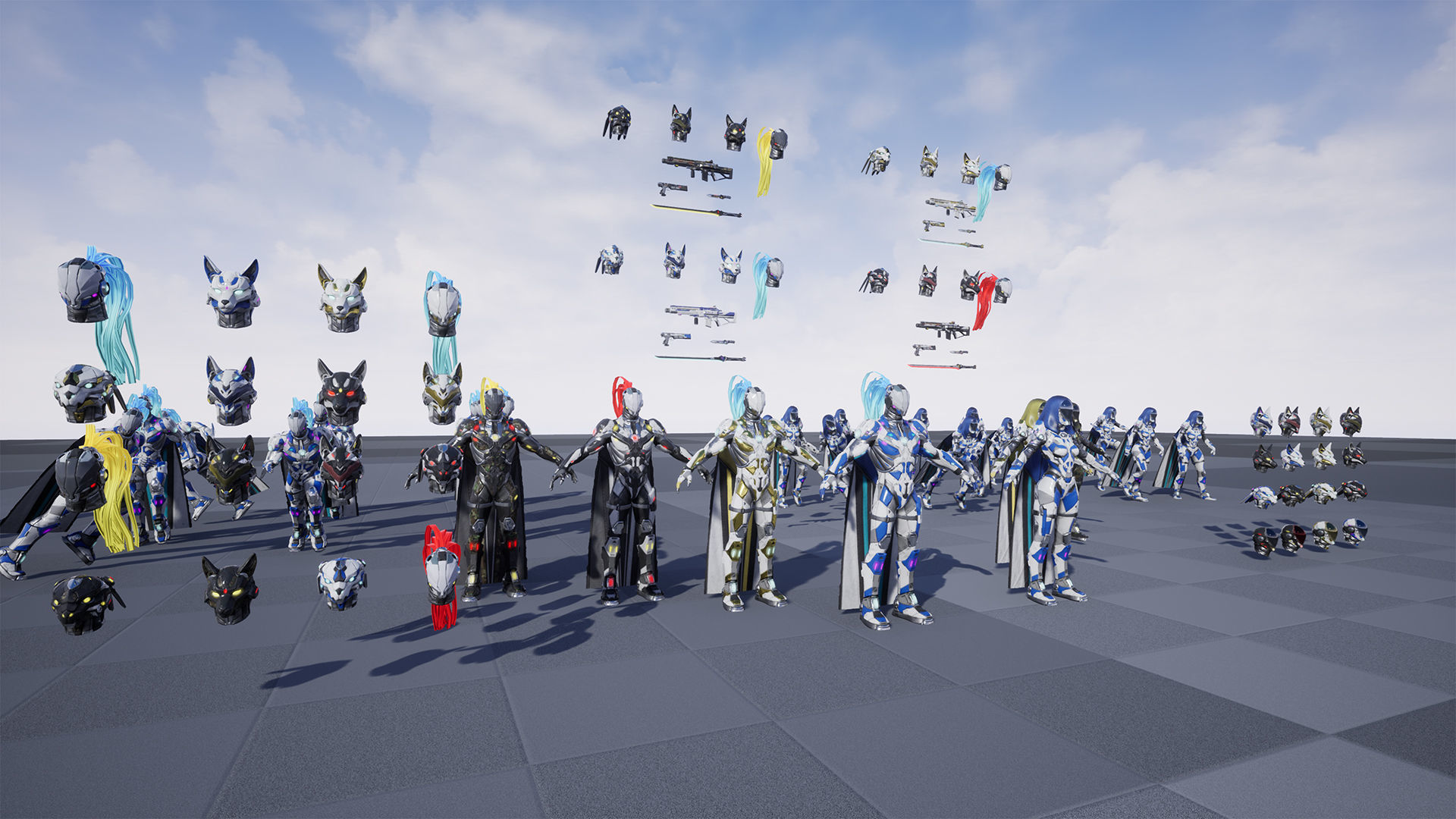 Sci-Fi Soldiers pack Low-poly 3D model_23