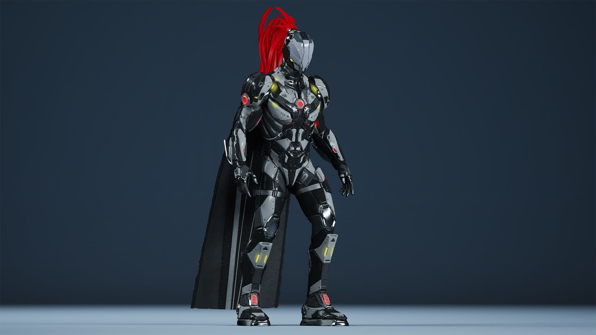 Sci-Fi Soldiers pack Low-poly 3D model_6