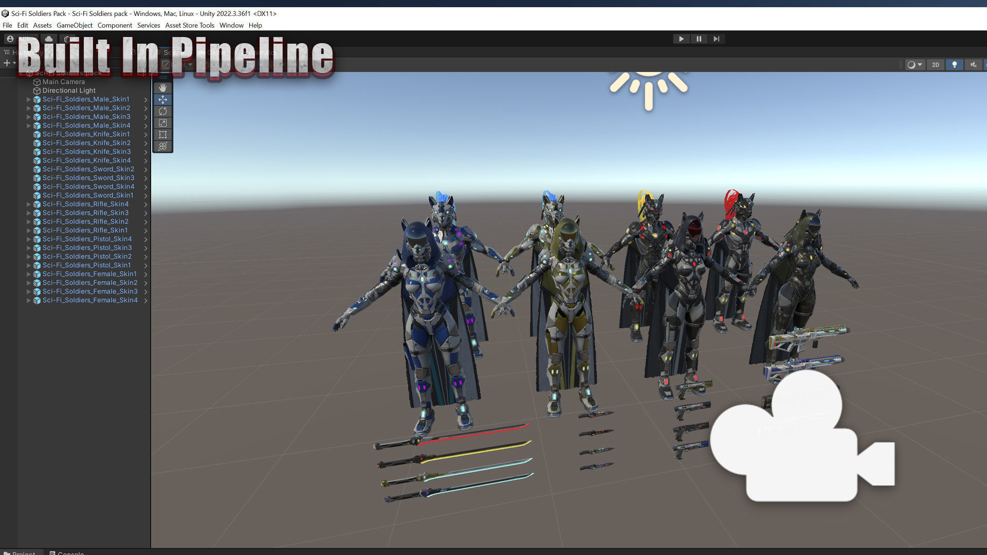 Sci-Fi Soldiers pack Low-poly 3D model_27