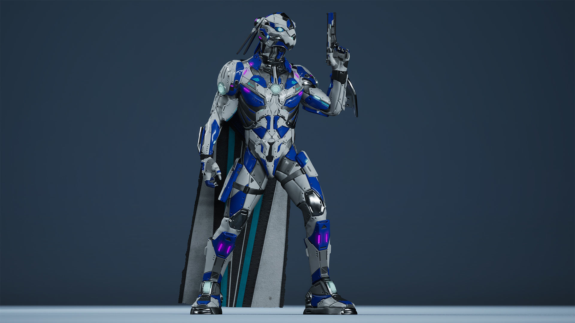 Sci-Fi Soldiers pack Low-poly 3D model_15