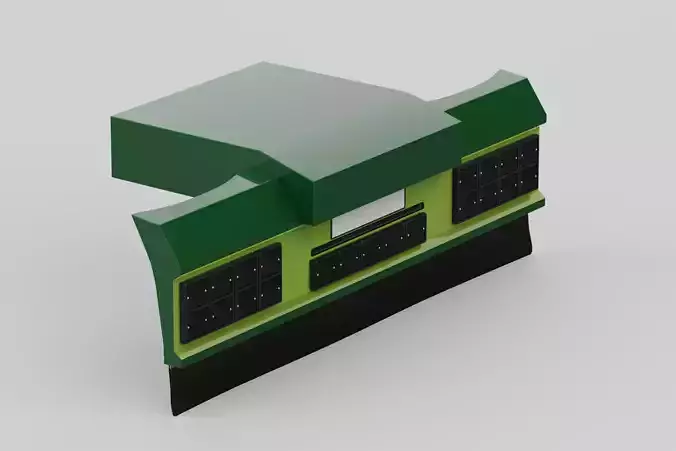 D Truck Backbumper 3D model