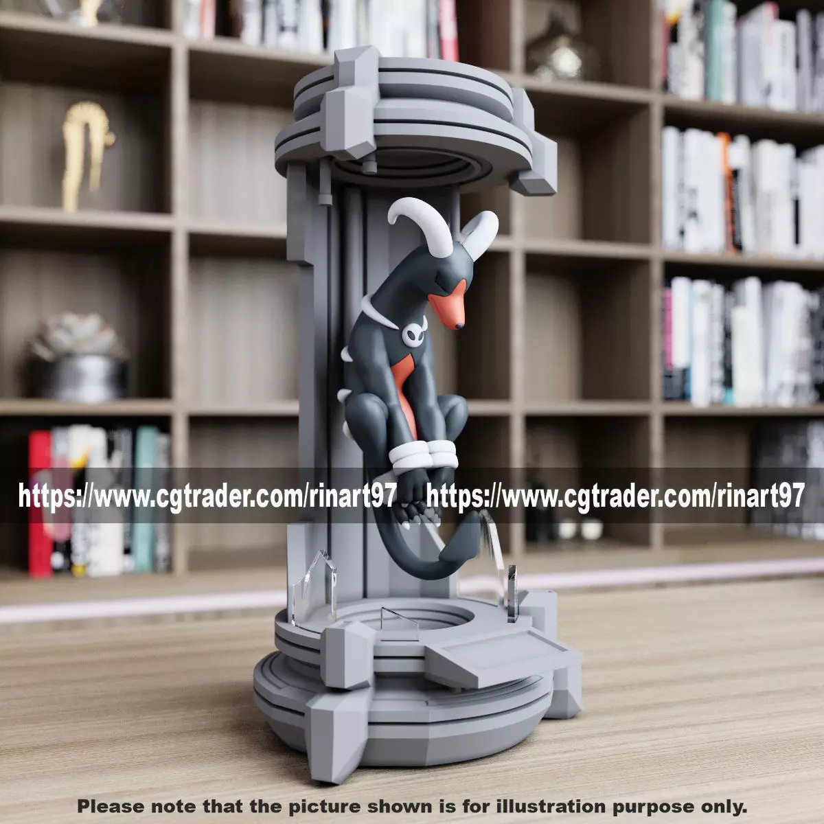 Houndoom in the lab from pokemon 3D print model