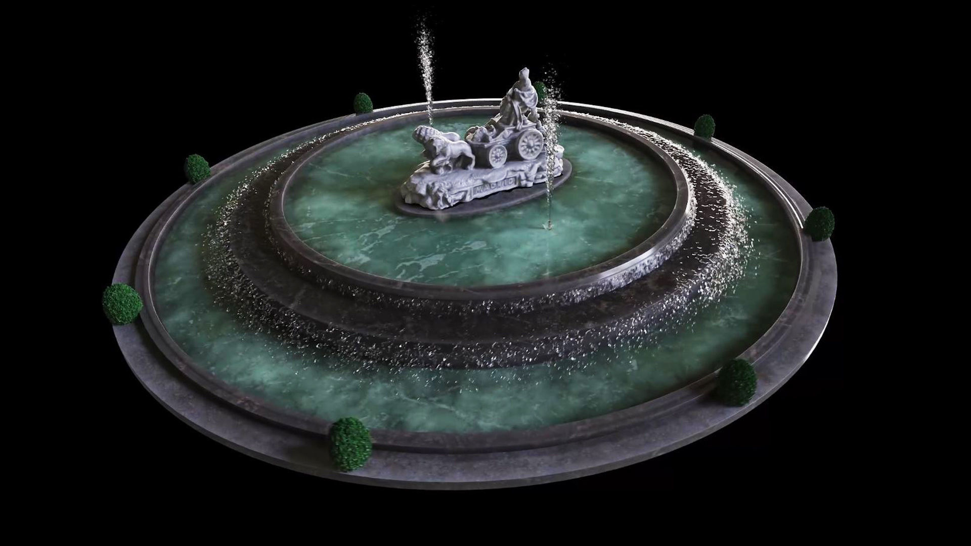  Cibeles Fountain Madrid 3D model_1