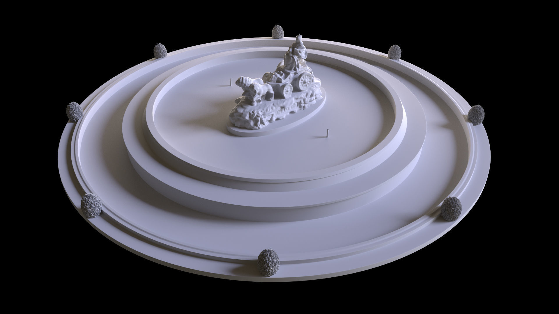  Cibeles Fountain Madrid 3D model_4