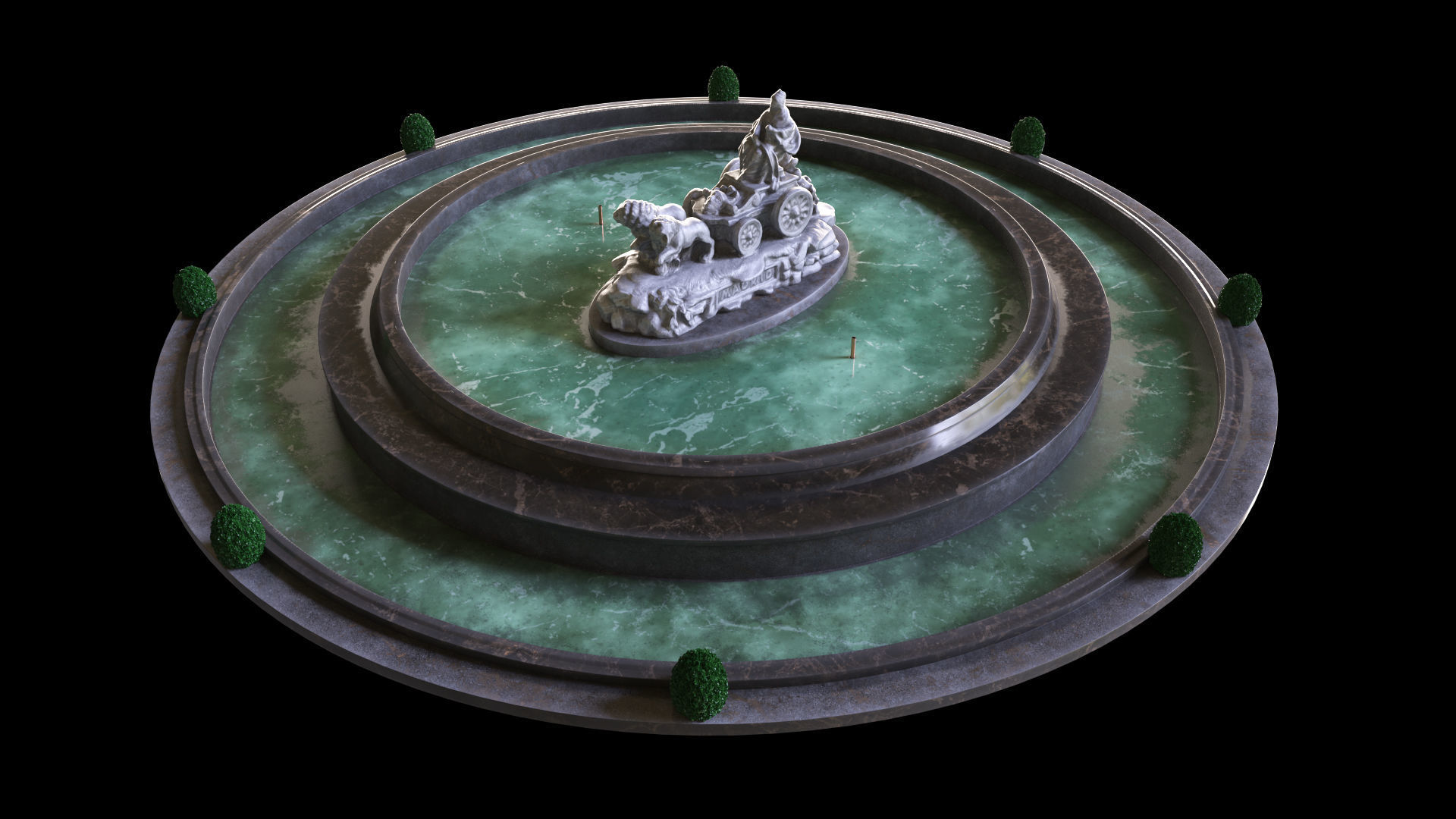  Cibeles Fountain Madrid 3D model_3