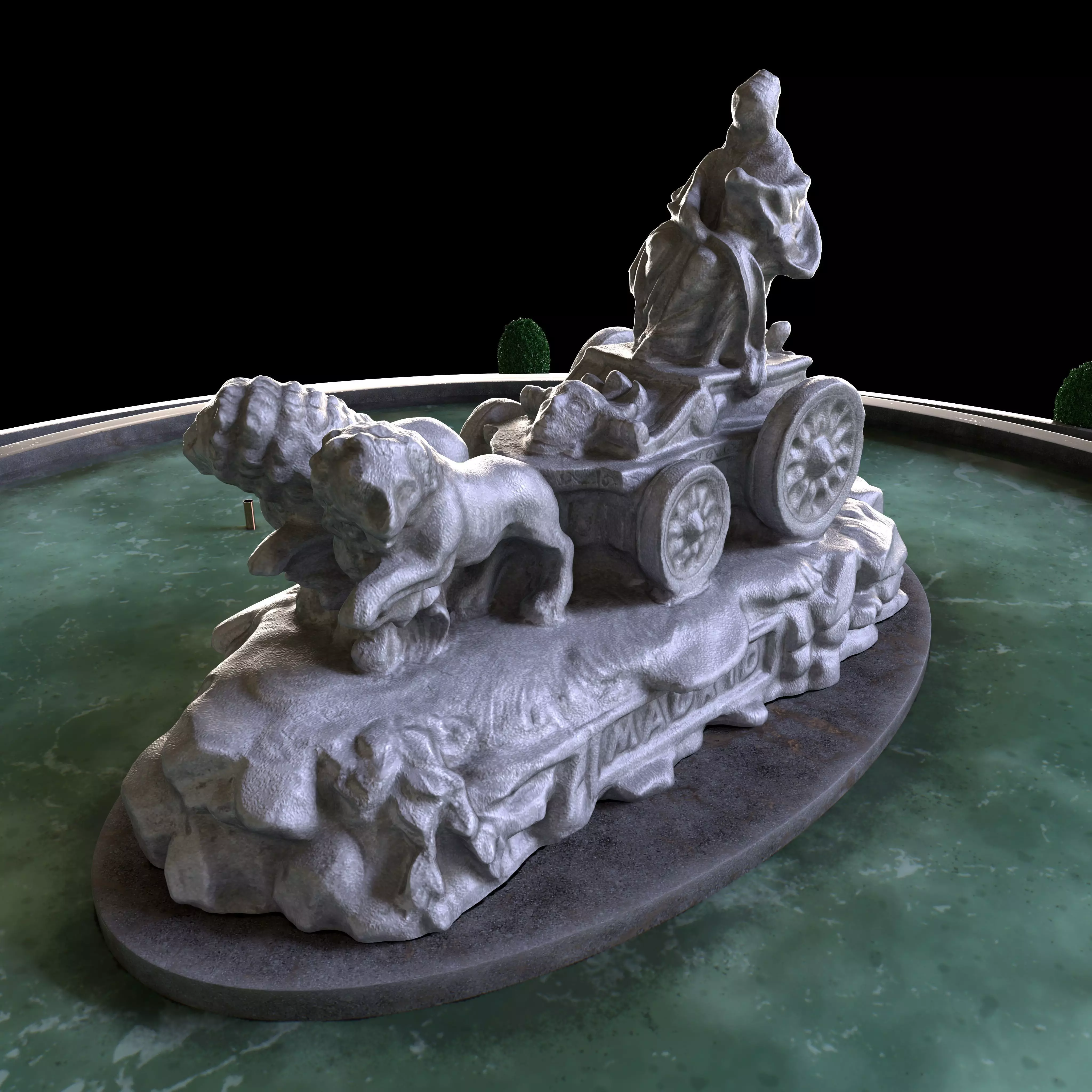  Cibeles Fountain Madrid 3D model_0