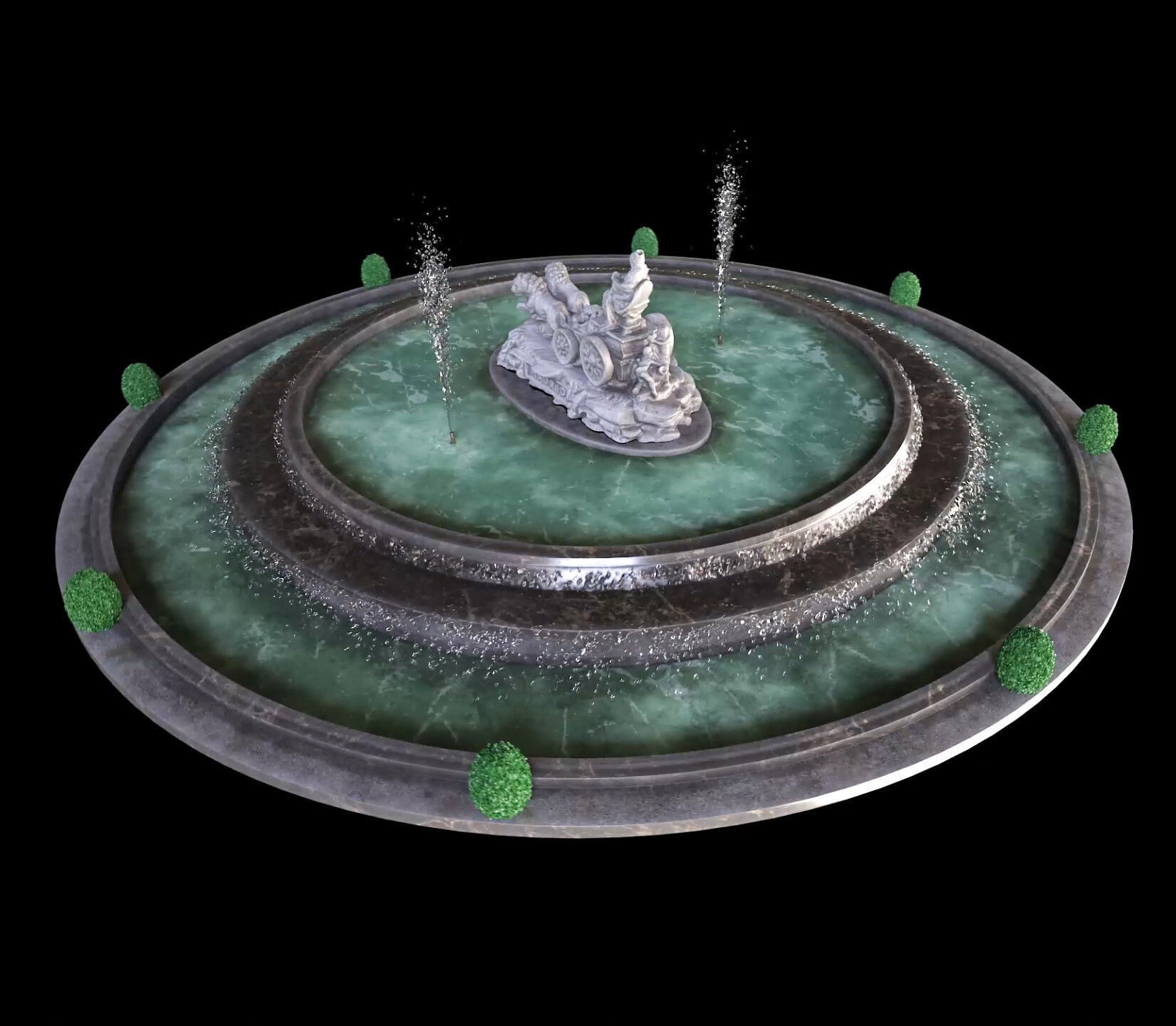  Cibeles Fountain Madrid 3D model_2