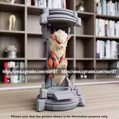 Arcanine in the lab from pokemon 3D print model