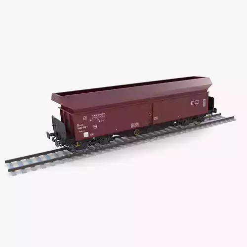 CFR Fals Self Discharger Rail Car v2 3D model