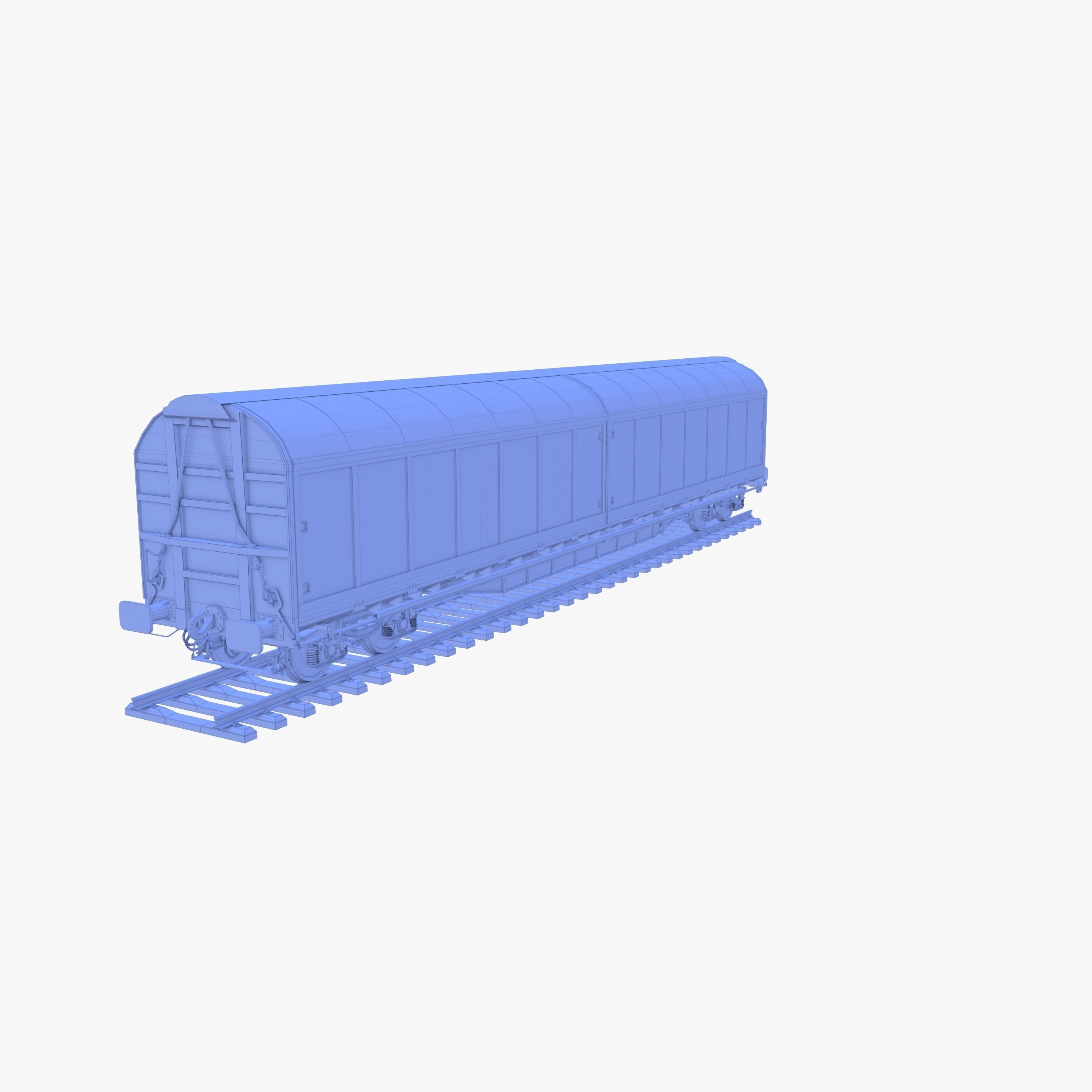 CFR Habis Sliding Door Wagon 339 Rail Car v1 3D model_11