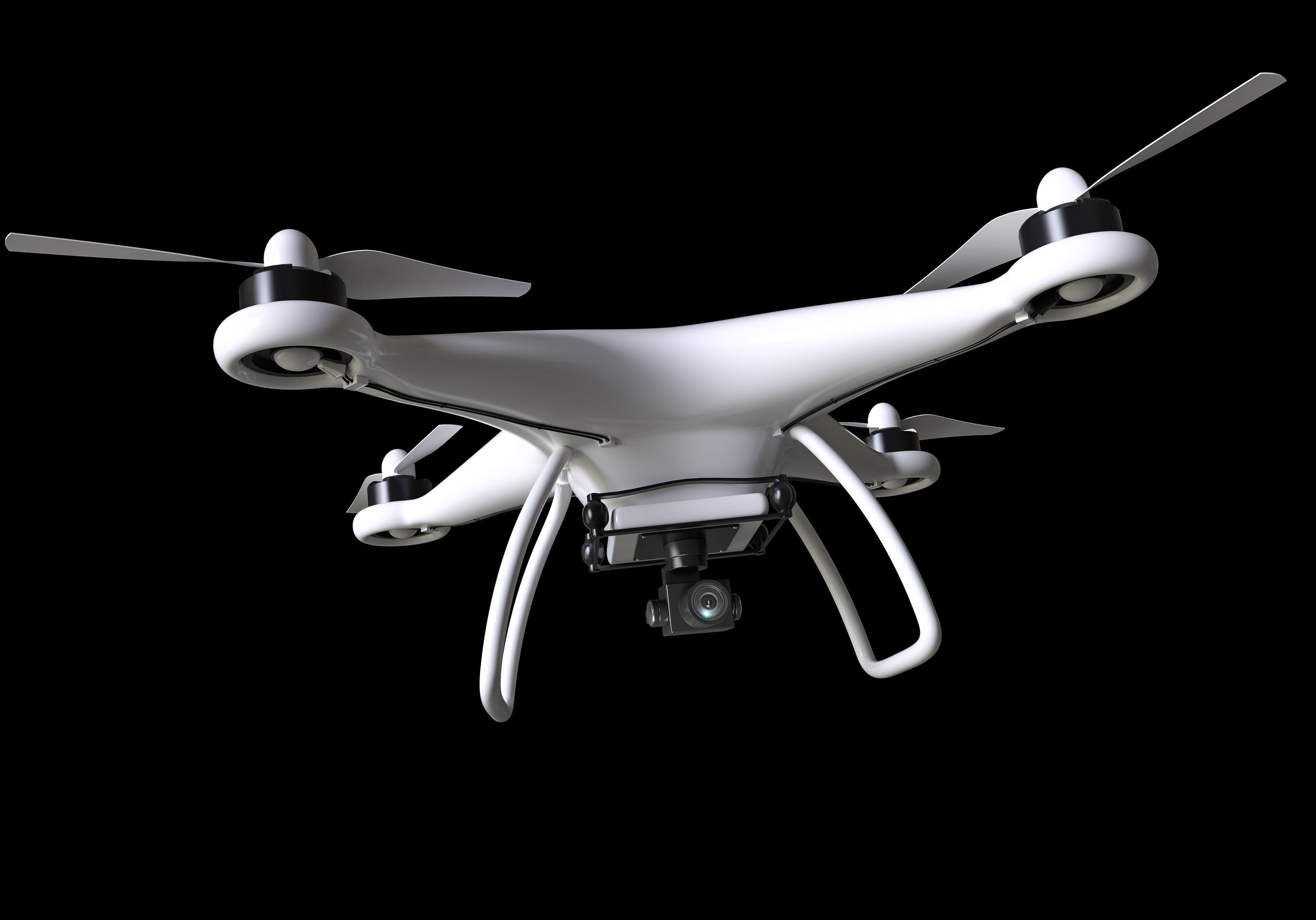 Drone with Camera 3D model_2