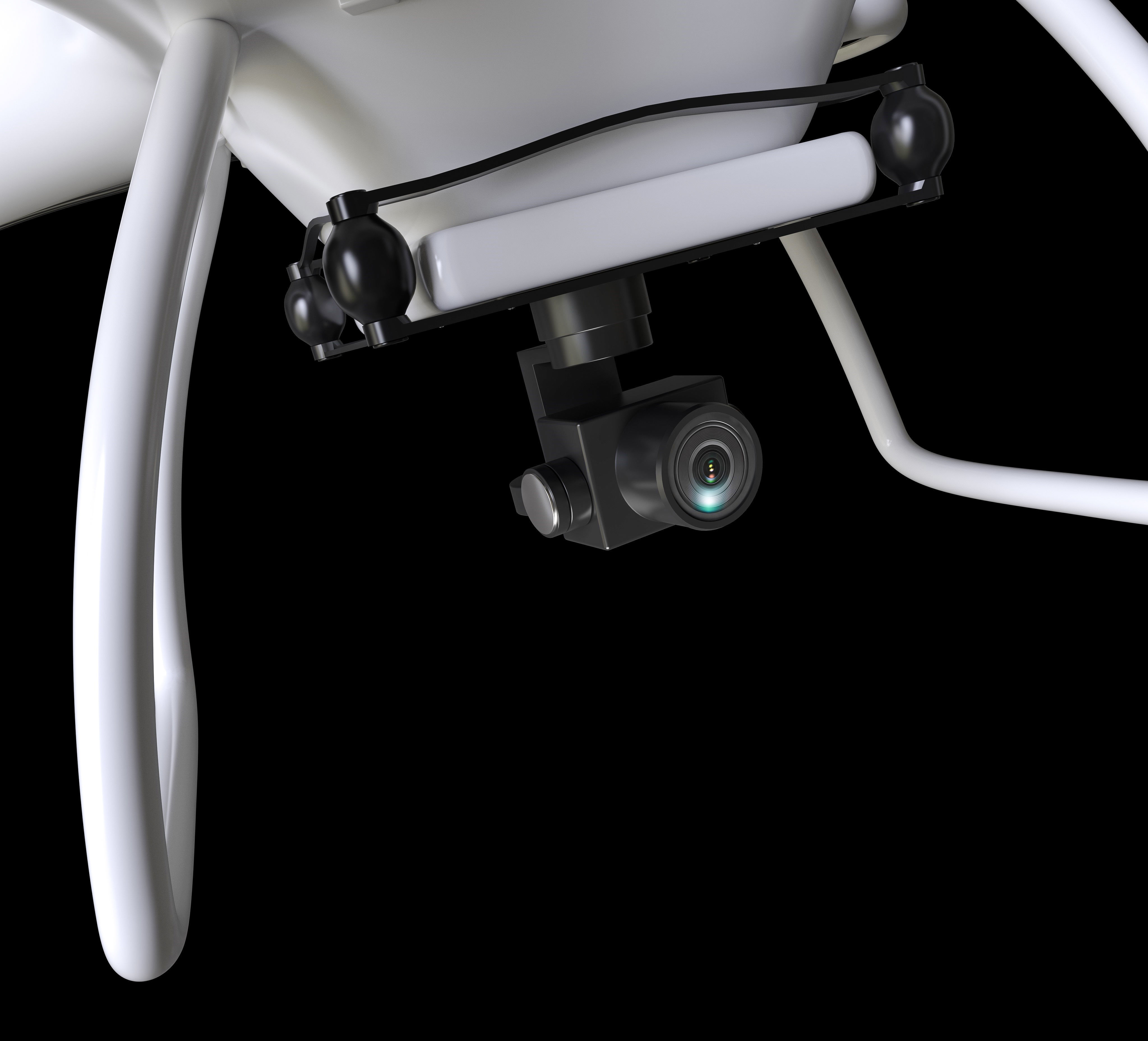 Drone with Camera 3D model_4