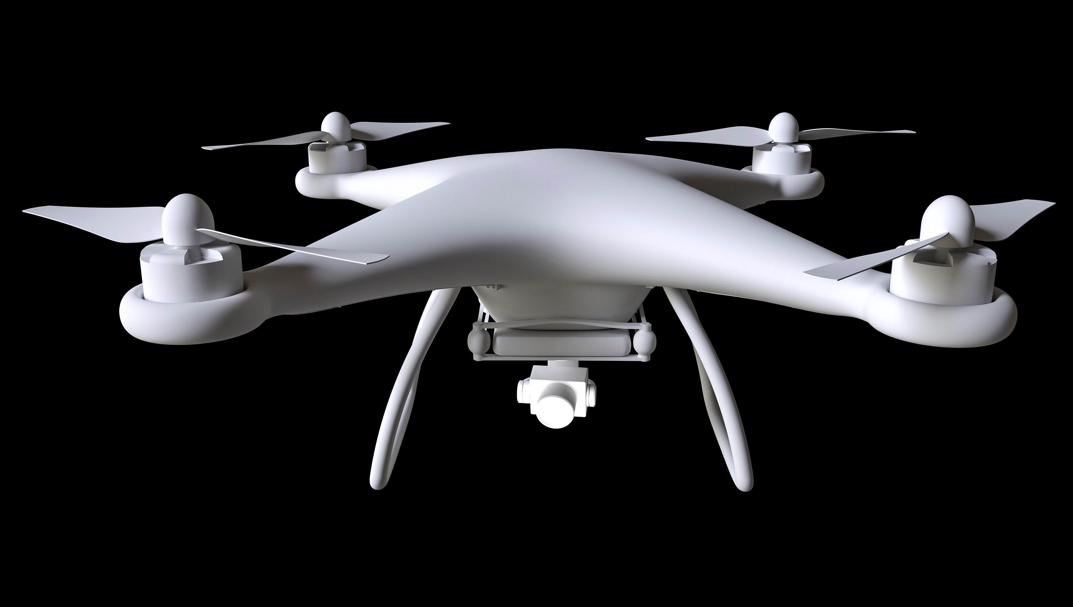 Drone with Camera 3D model_6