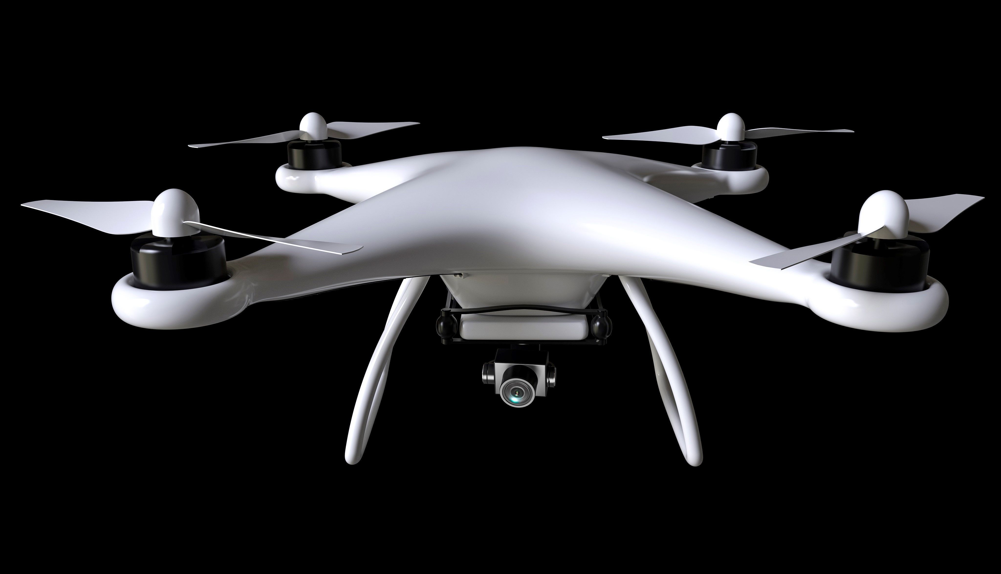 Drone with Camera 3D model_5