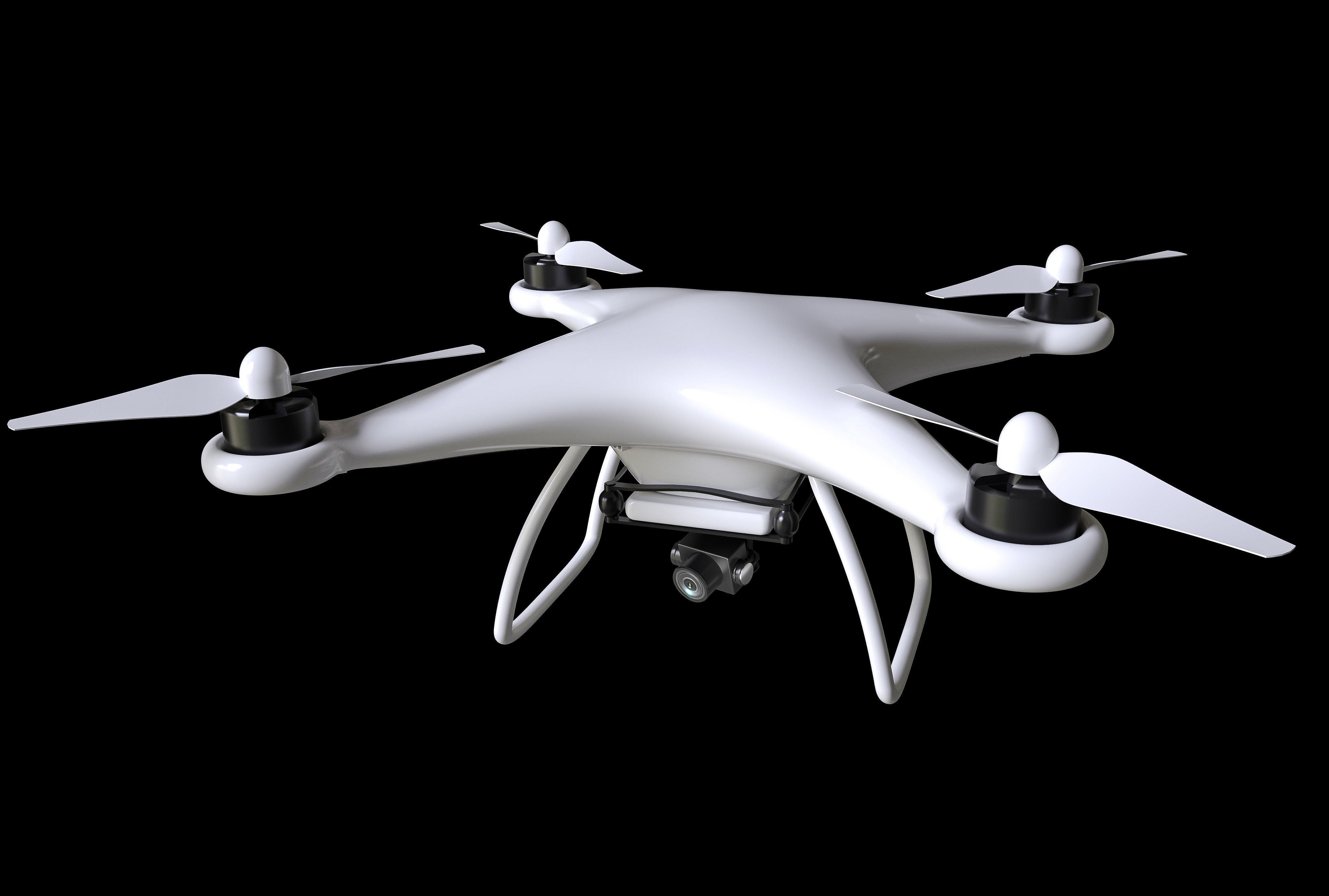 Drone with Camera 3D model_1