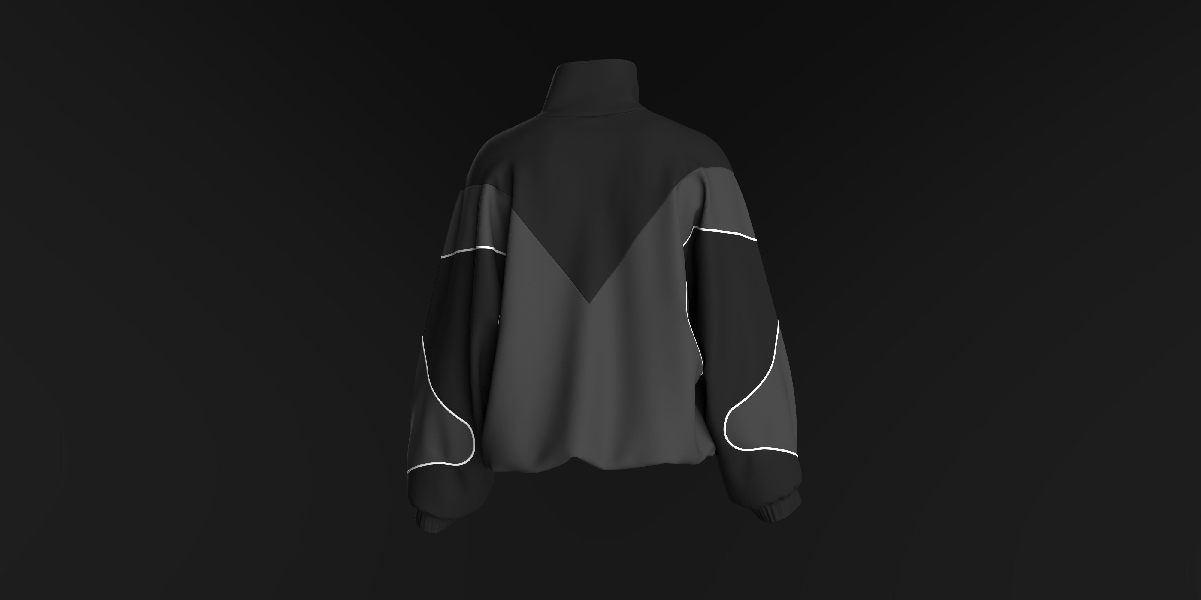 Jacket Sci-Fi CLO3D 3D model_1