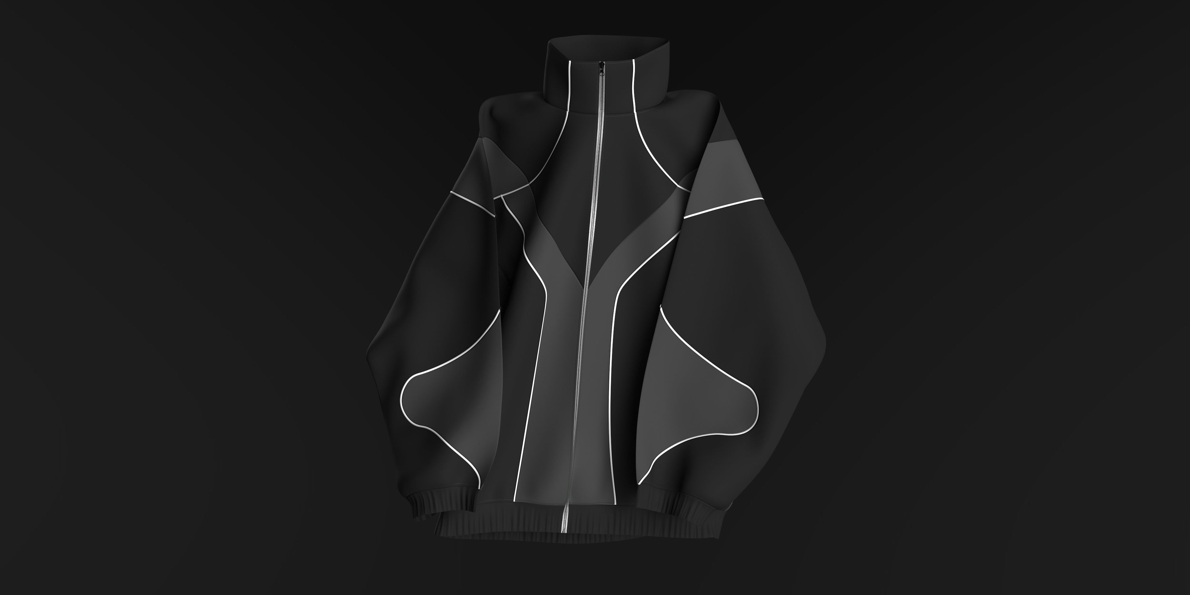 Jacket Sci-Fi CLO3D 3D model_2