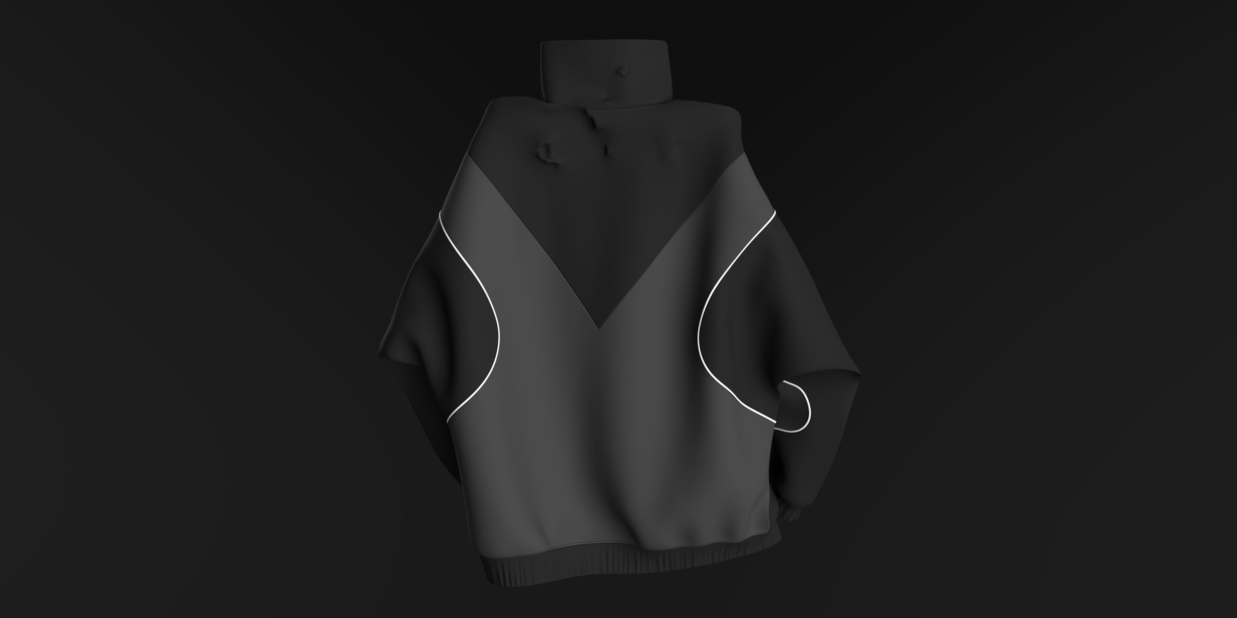Jacket Sci-Fi CLO3D 3D model_3
