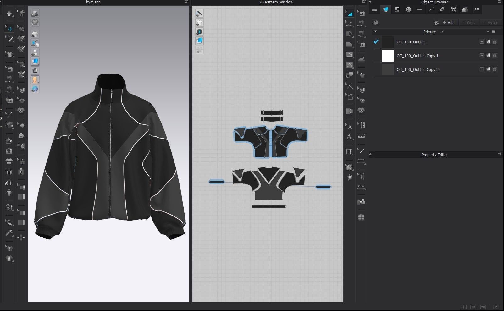 Jacket Sci-Fi CLO3D 3D model_4