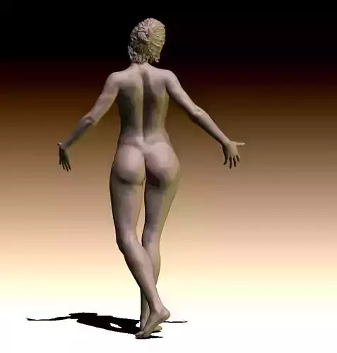 Fieldday nude female figurine for 3D printing