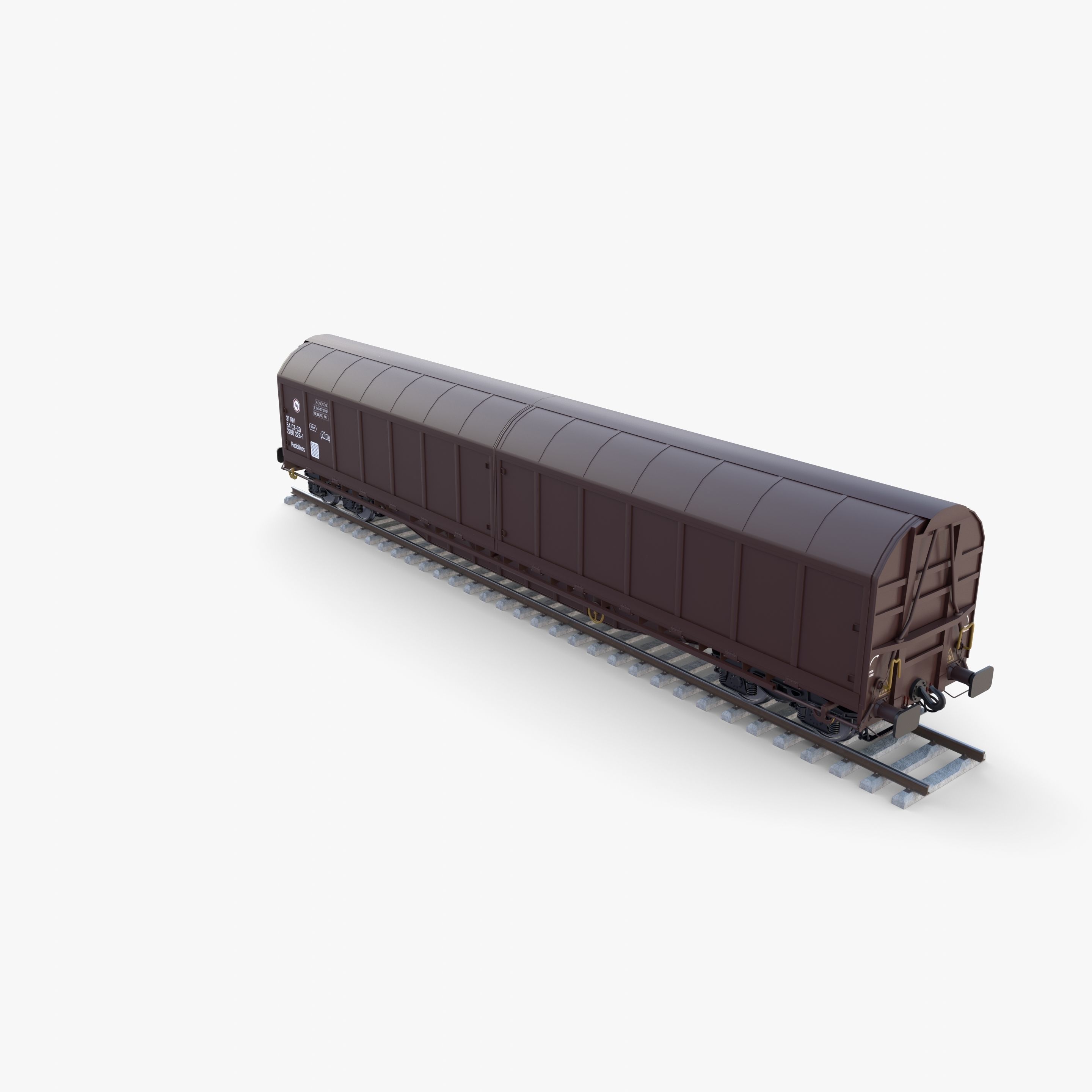 CFR Habis Sliding Door Wagon 339 Rail Car v2 3D model_14