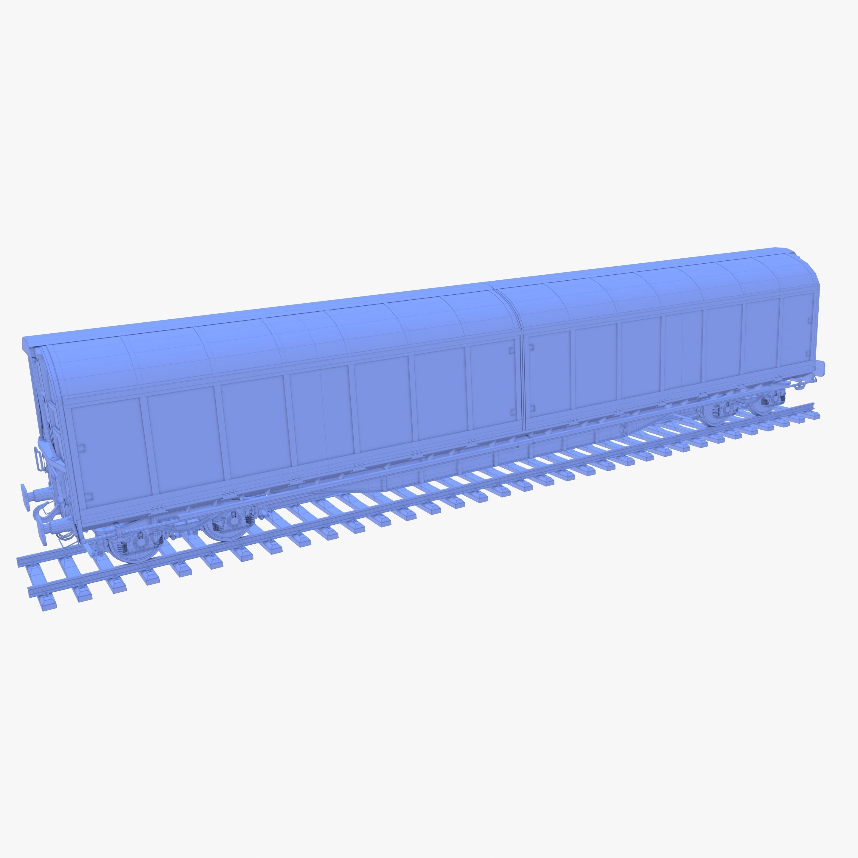 CFR Habis Sliding Door Wagon 339 Rail Car v2 3D model_30