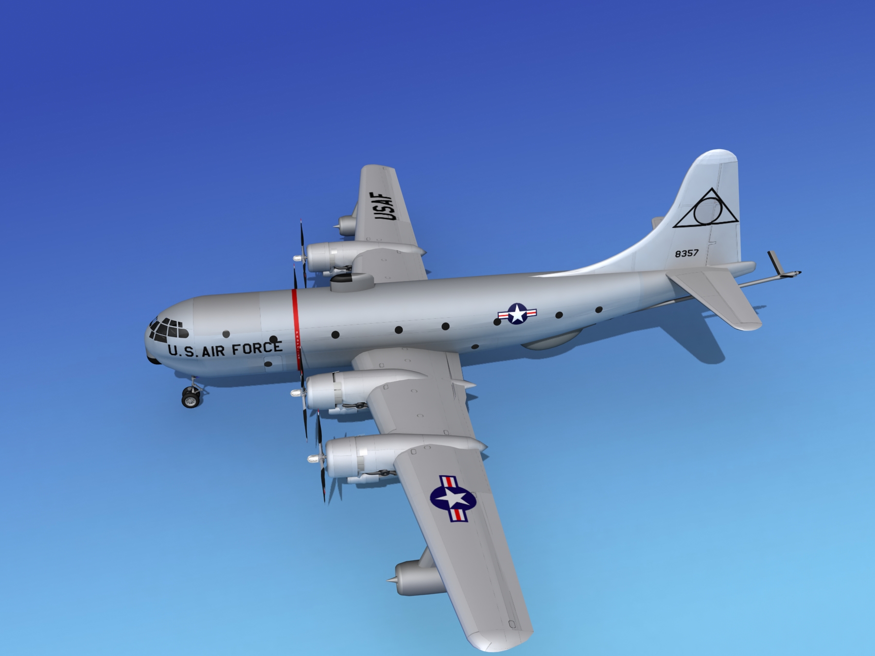 Boeing KC-97 Stratotanker USAF 2 3D model_9