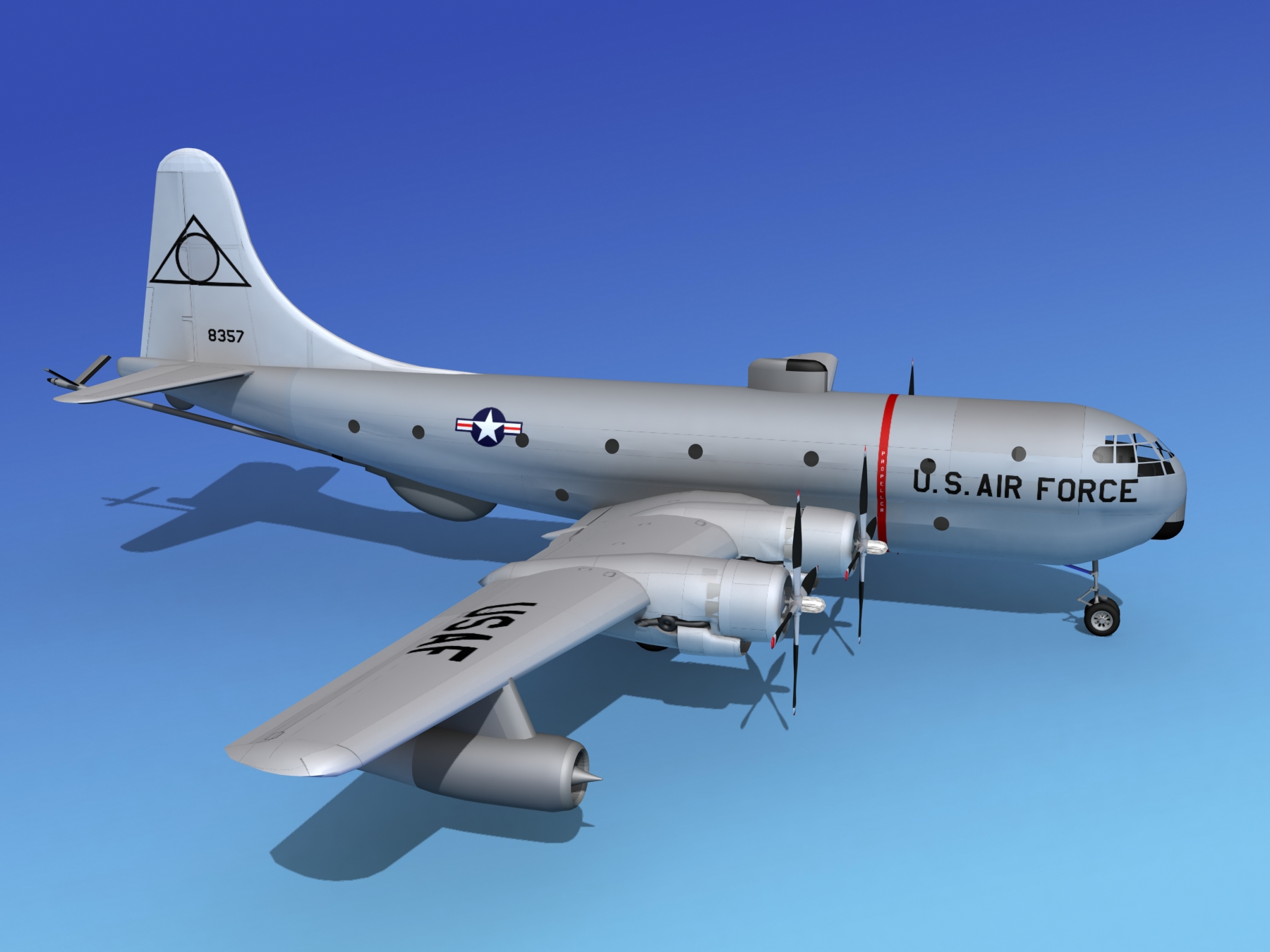 Boeing KC-97 Stratotanker USAF 2 3D model_3