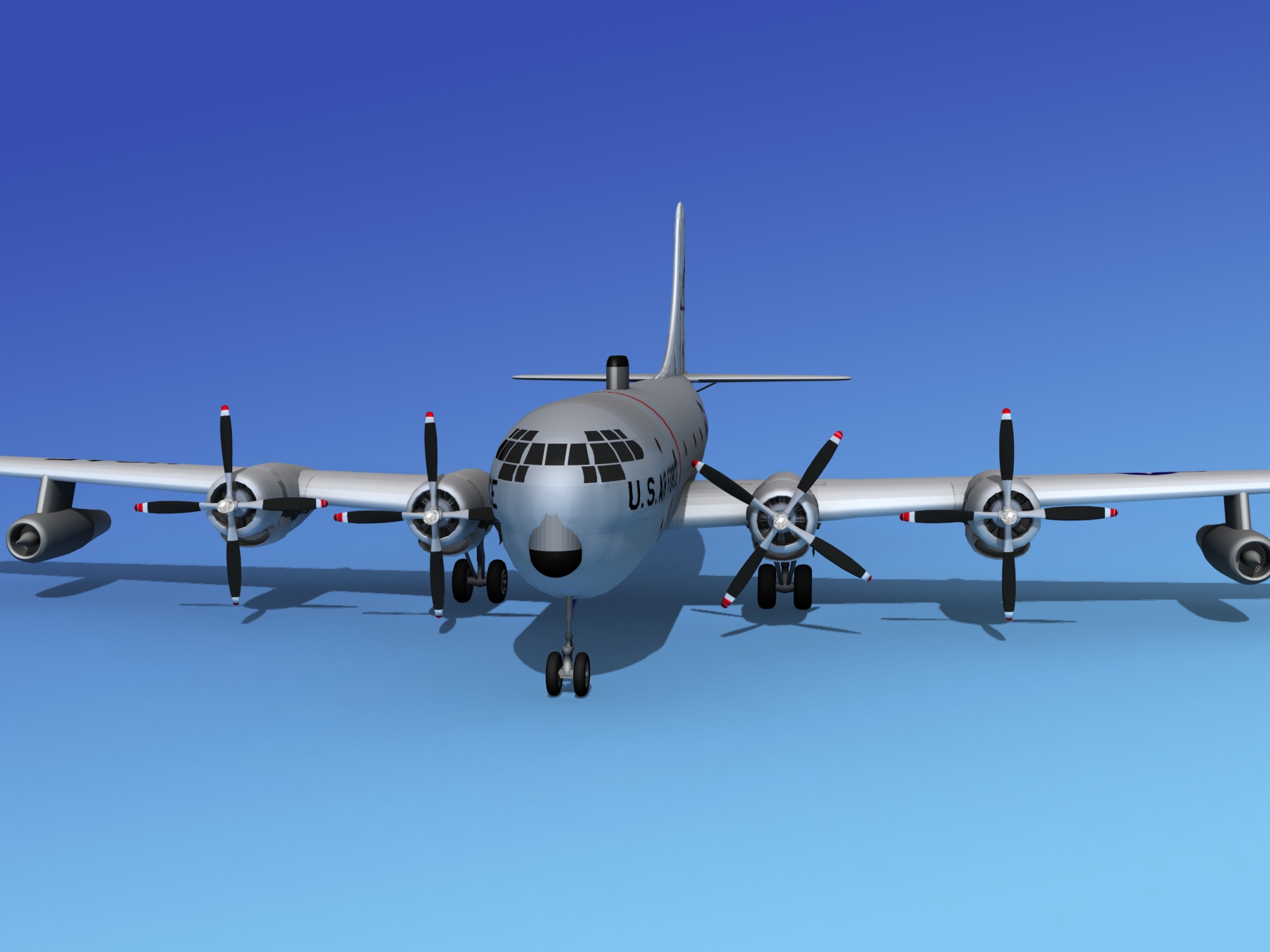 Boeing KC-97 Stratotanker USAF 2 3D model_1