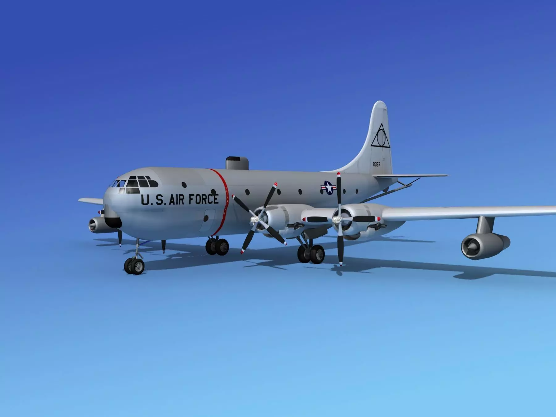 Boeing KC-97 Stratotanker USAF 2 3D model_0
