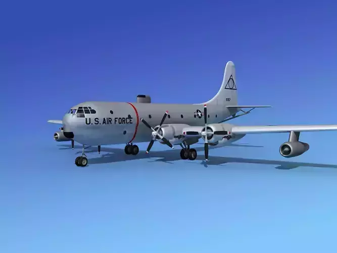 Boeing KC-97 Stratotanker USAF 2 3D model