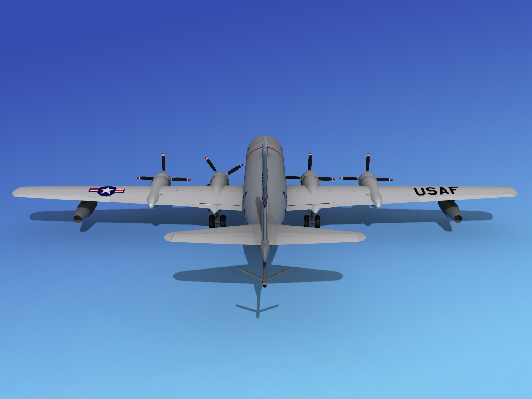 Boeing KC-97 Stratotanker USAF 2 3D model_6