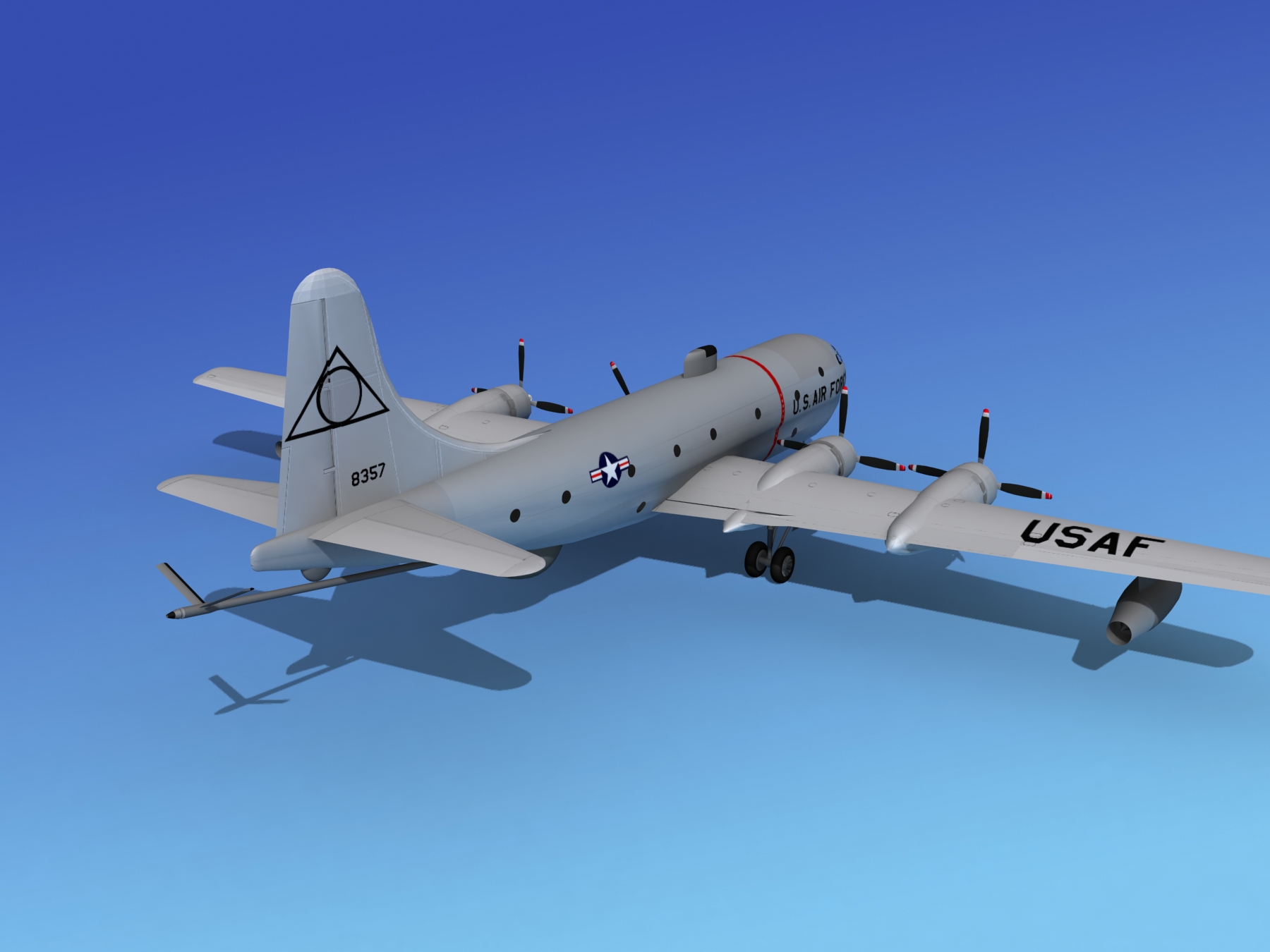 Boeing KC-97 Stratotanker USAF 2 3D model_5